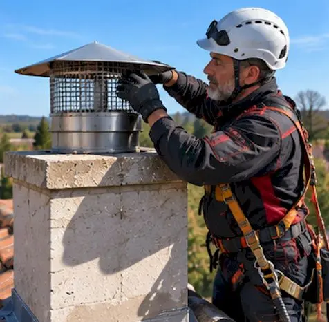 Chapeau cheminée grillage anti-intrusion Aisne 02